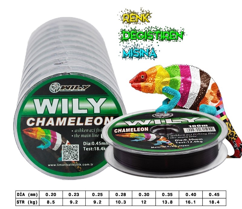 Wily%20Chameleon%20Misina%20100%20mt%20Devamlı%200,30%20mm